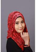 Pasmina Paris Alphabet Red